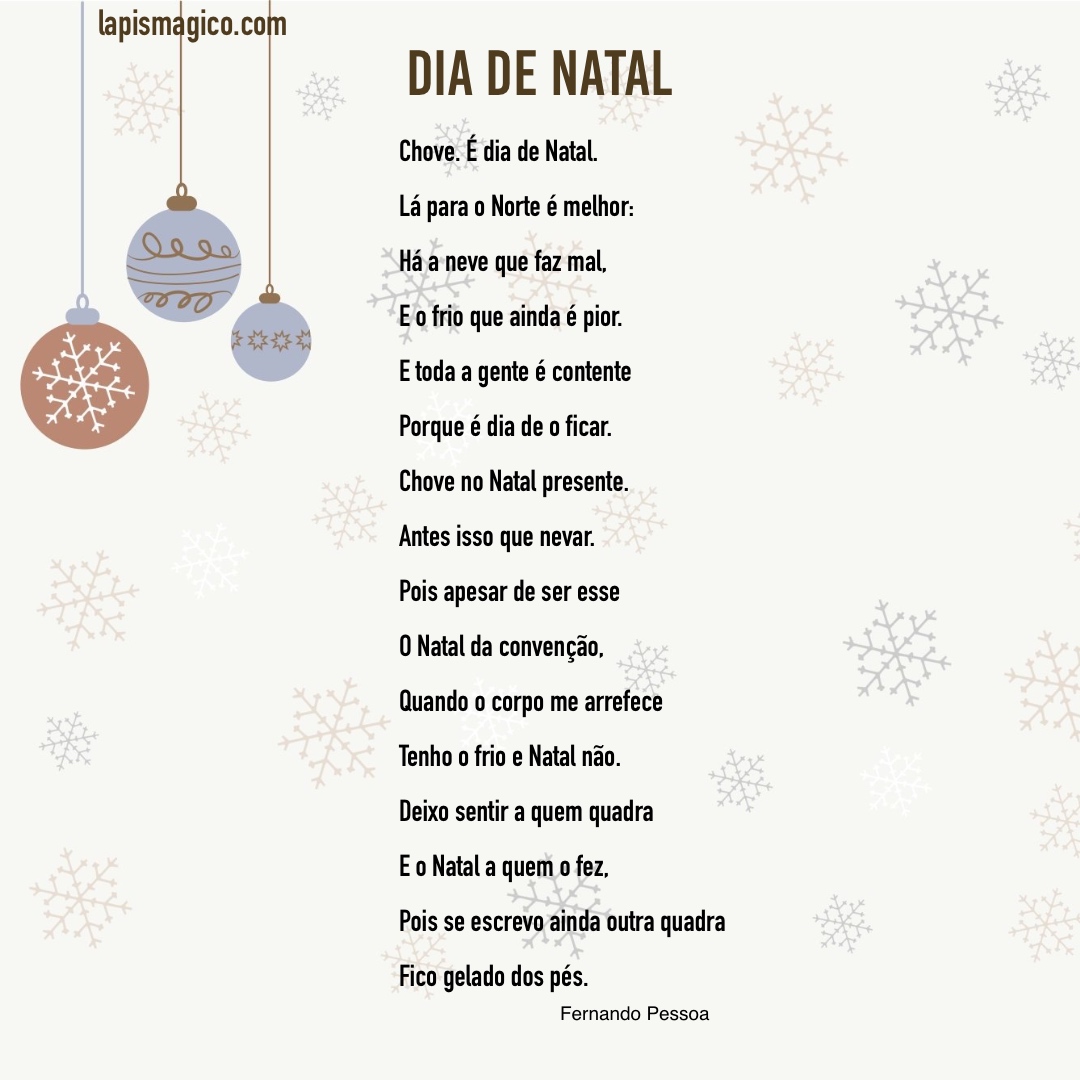 Dia de Natal de Fernando Pessoa, poeta português