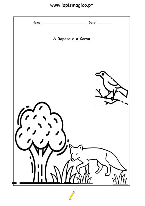 A raposa e o corvo, ficha pdf nº1