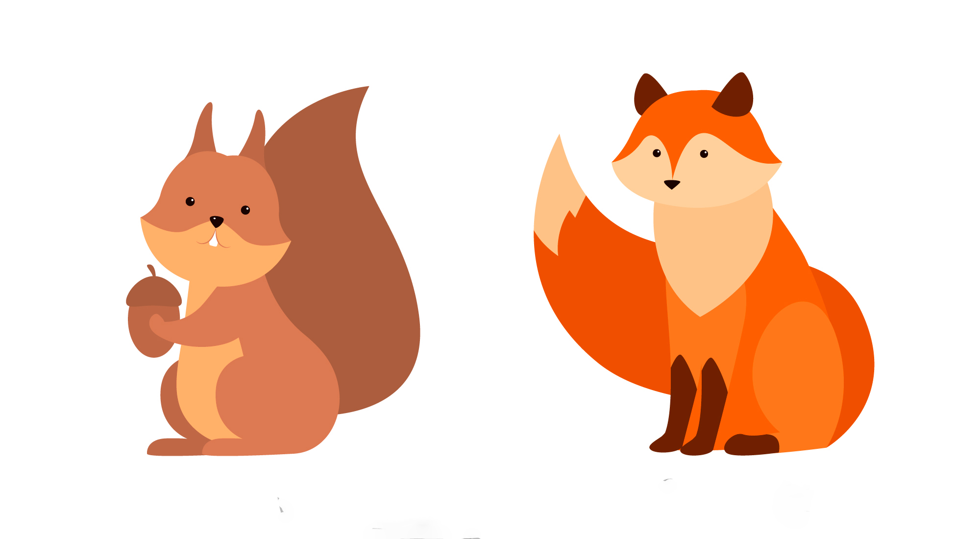 A raposa e o esquilo, fábula de La Fontaine