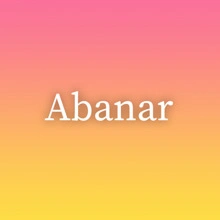 Abanar