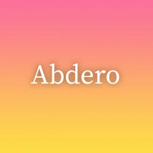 Abdero