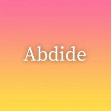 Abdide