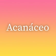 Acanáceo