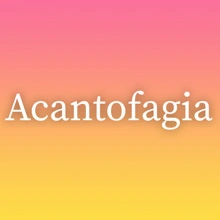 Acantofagia