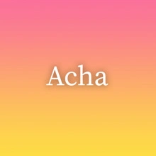 Acha
