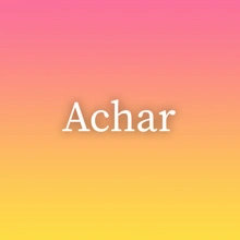 Achar