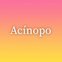 Acínopo