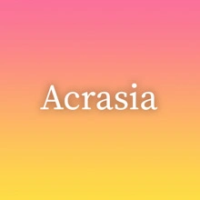 Acrasia