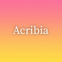 Acribia