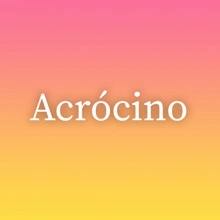 Acrócino