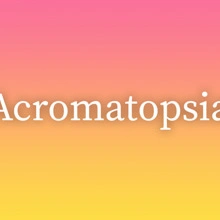Acromatopsia