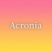 Acronia