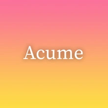 Acume