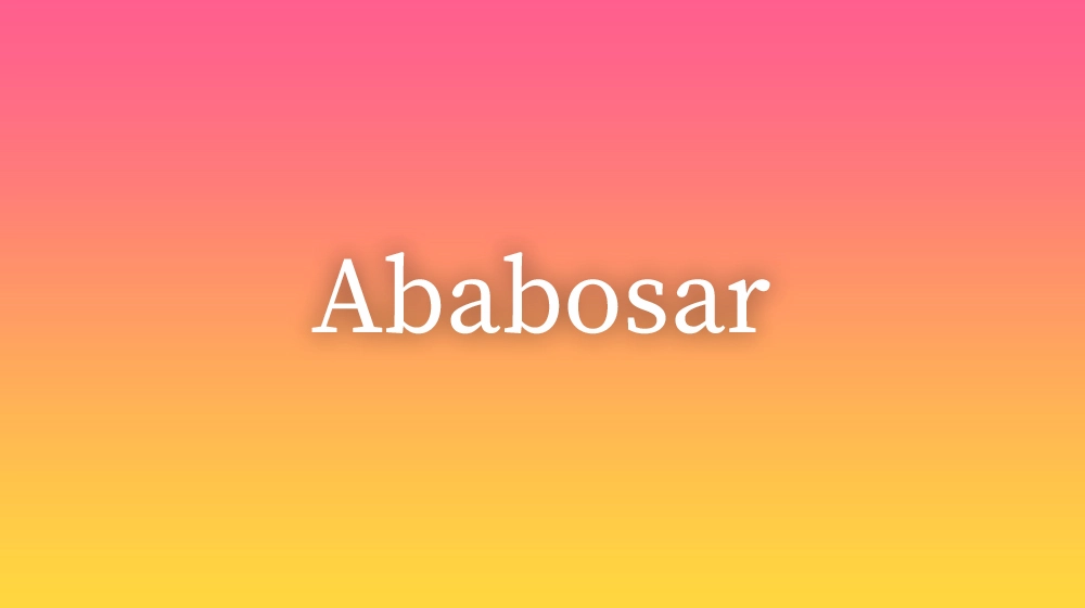 Ababosar
