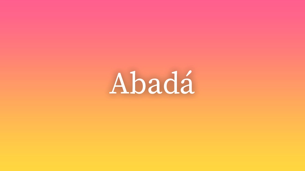 Abadá