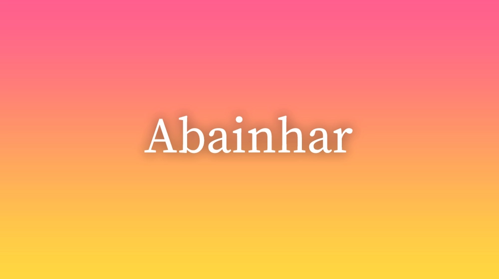 Abainhar