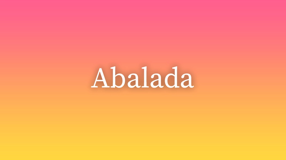 Abalada