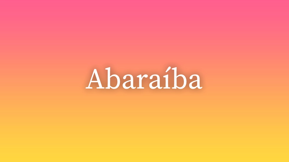 Abaraíba