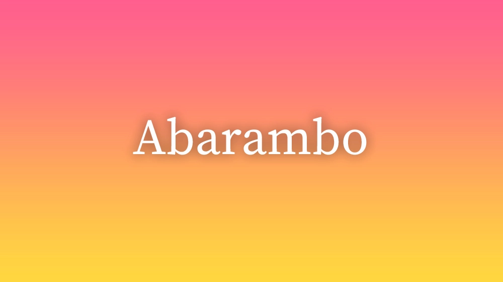 Abarambo