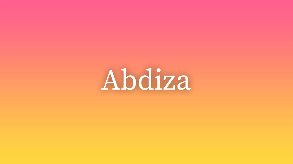 Abdiza