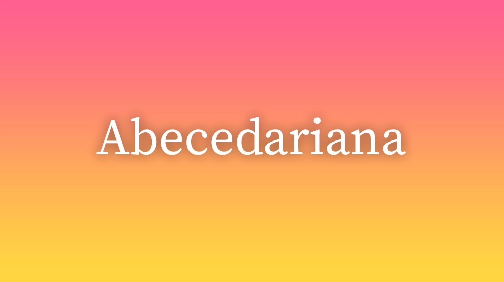 Abecedariana