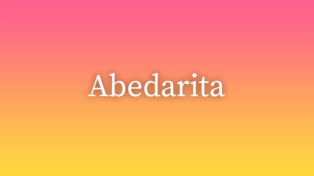 Abedarita