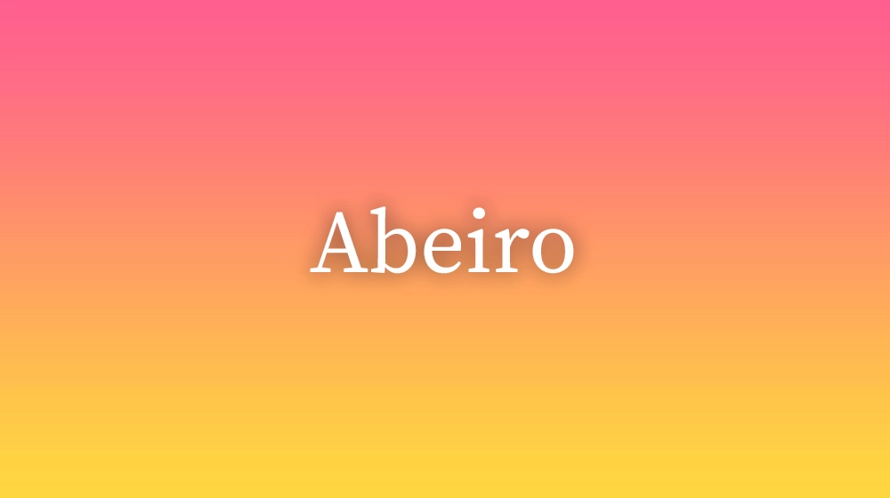 Abeiro
