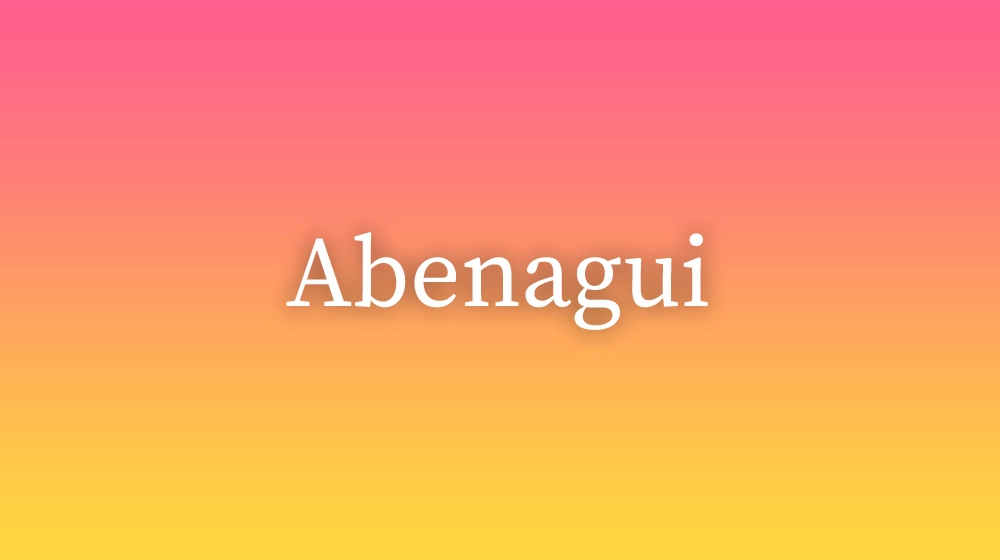 Abenagui