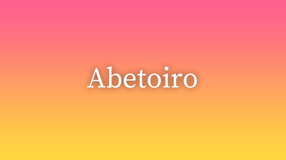 Abetoiro