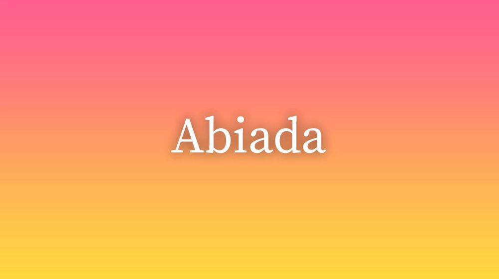 Abiada