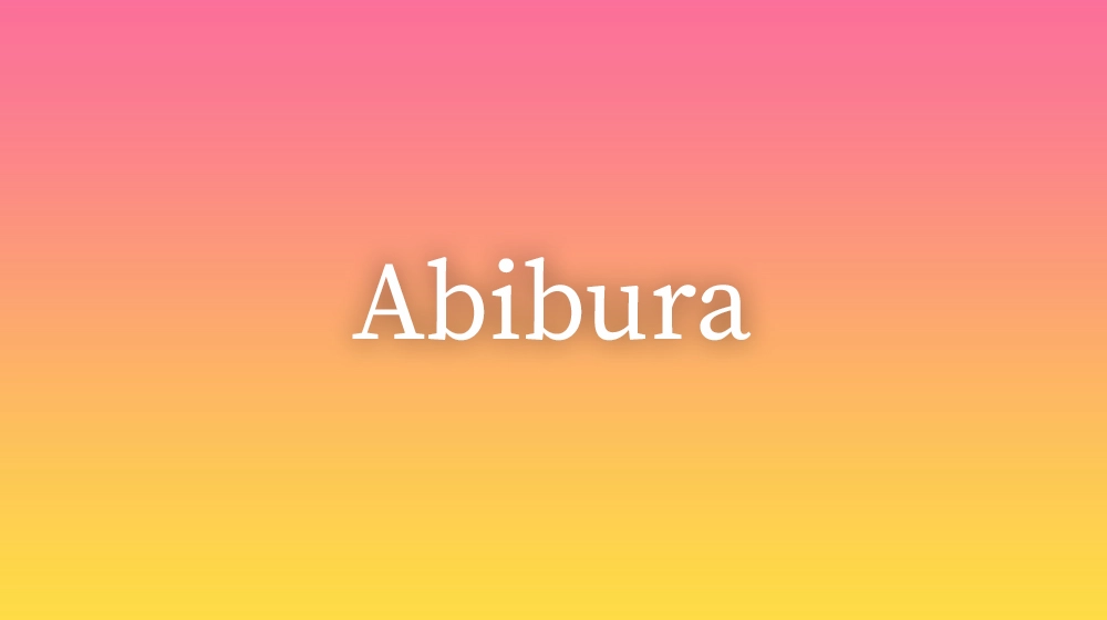 Abibura