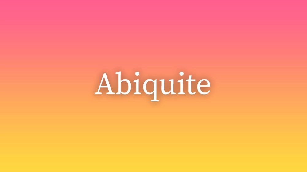 Abiquite