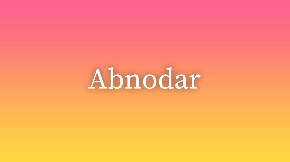 Abnodar