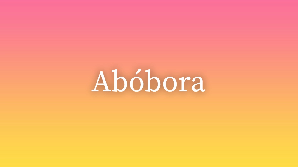 Abóbora
