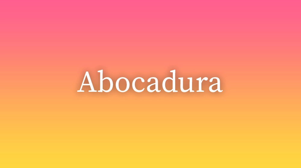 Abocadura