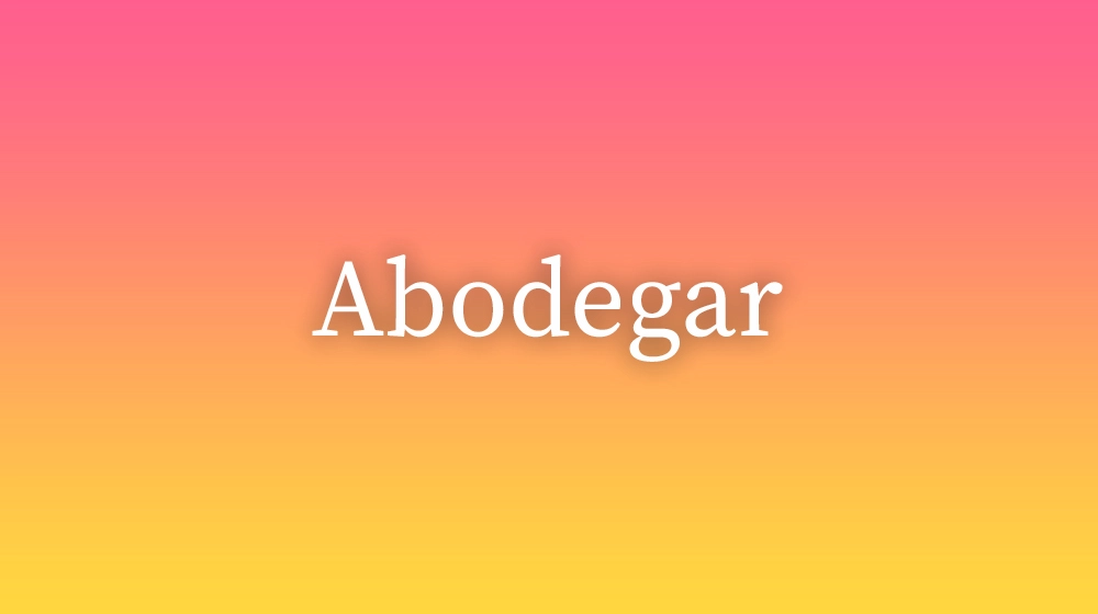 Abodegar