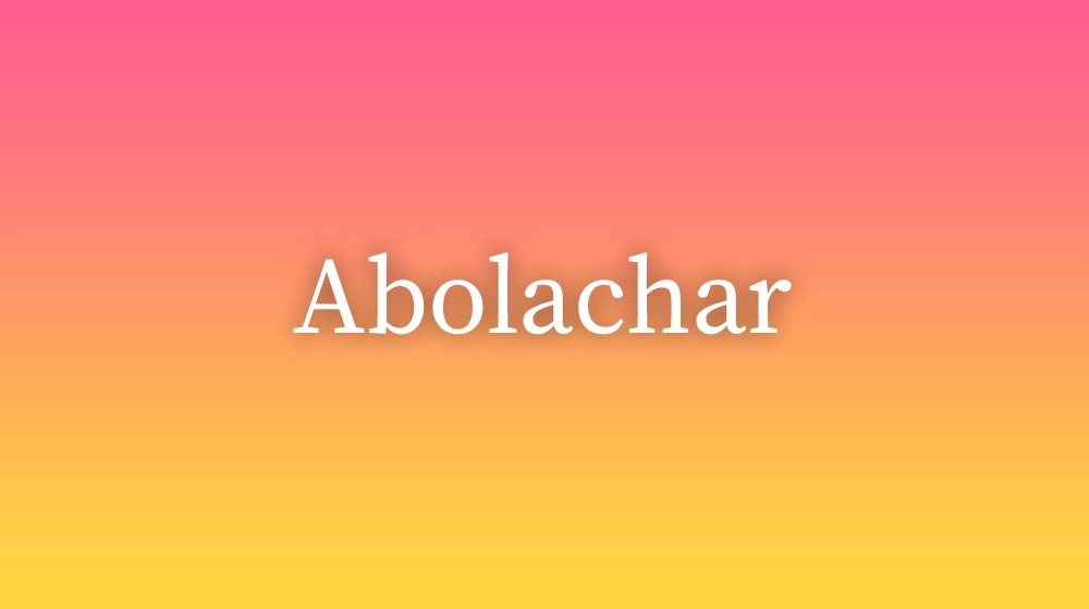Abolachar