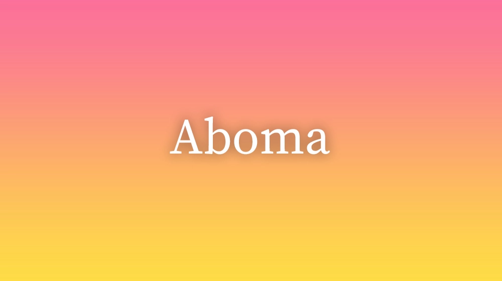 Aboma