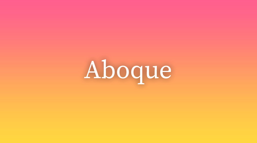 Aboque