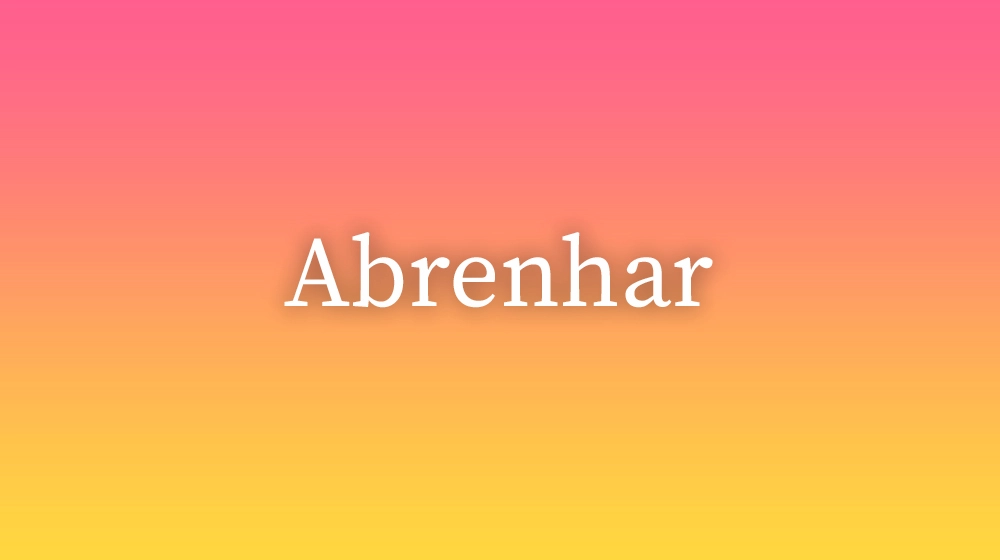 Abrenhar