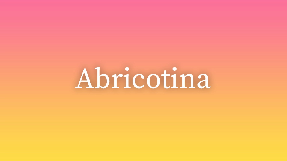 Abricotina