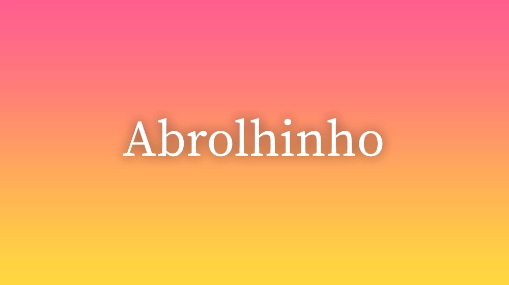 Abrolhinho
