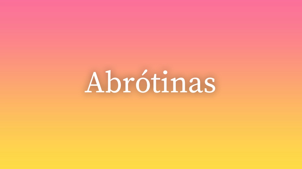 Abrótinas
