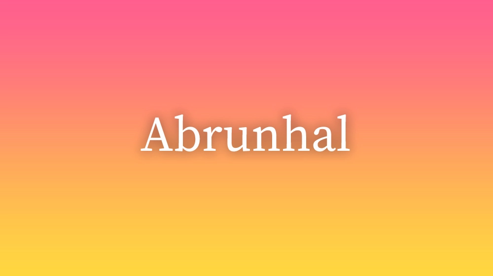 Abrunhal