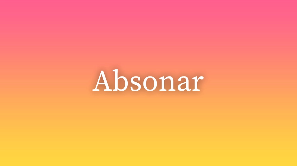 Absonar