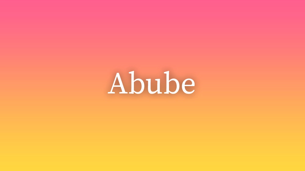 Abube