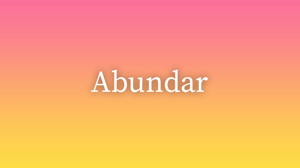 Abundar