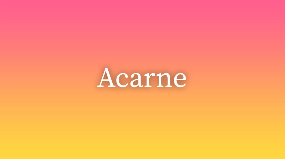 Acarne