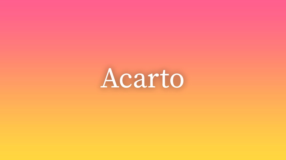 Acarto