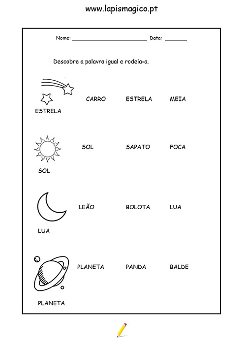 Uma Estrelinha Malandra, ficha pdf nº1